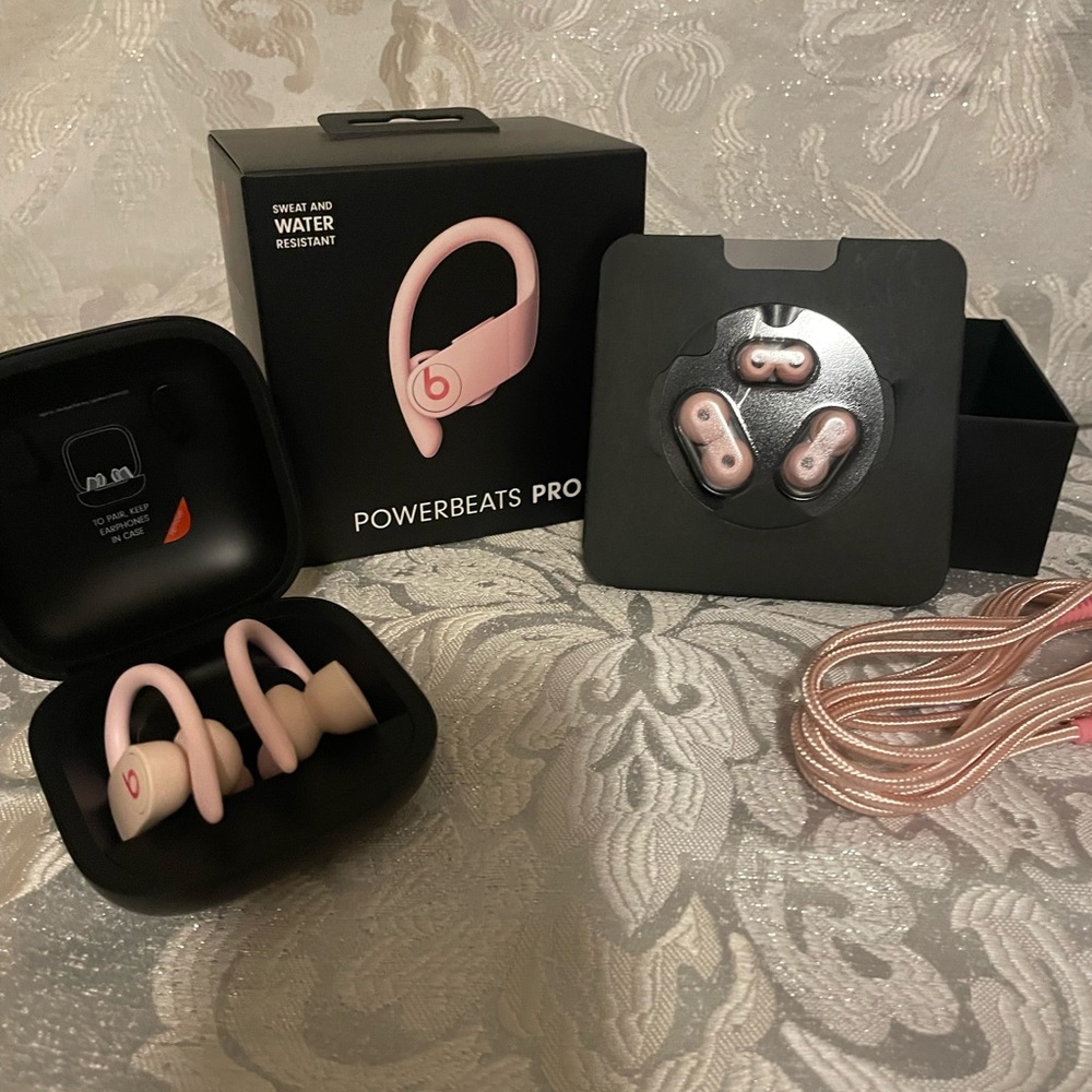 New 2020 Power Beat Pro in Pink plus in box, cord and case.